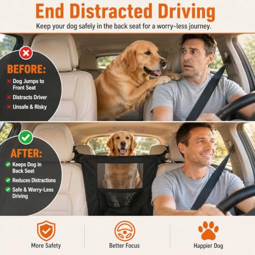 Dog Car Barrier for Back Seat
