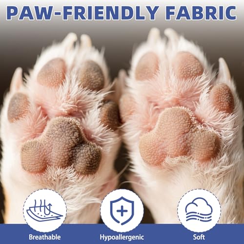 Dog Socks Shoes for Hot Pavement (Blue / Small(4 Pack))