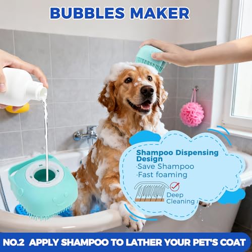 Bath Grooming Kit for Pets (Blue)