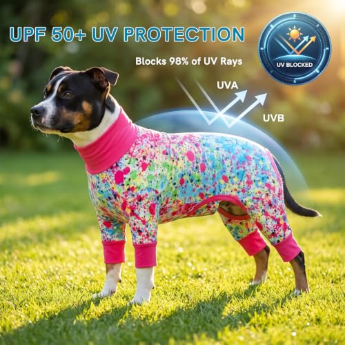 Dog Sun Shirt Breathable Mesh UPF 50+ UV Protection Summer Pet Apparel Quick Dry Lightweight Stretchy Soft Dogs Cooling Vest for Small Medium Large Dogs (Mixed Color / Small)