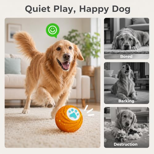 Smart Interactive Dog Ball (Orange)