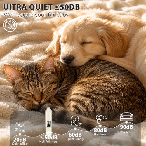 Dog Nail Grinder Quiet (Beige)