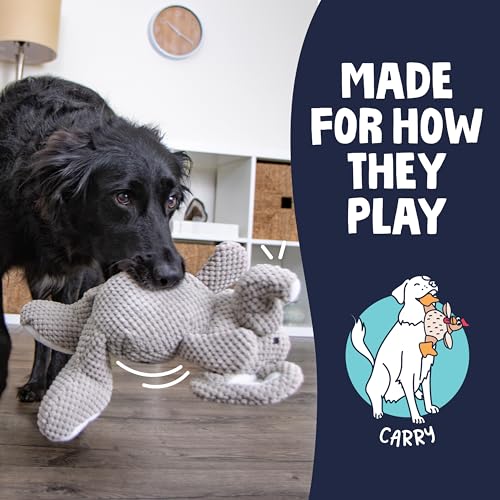 Checkers Elephant Tough Plush Toy with Chew Guard Technology (Checkers - Elephant (Gray) / Large)