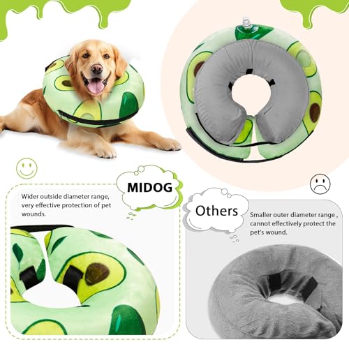Inflatable Dog Cone (Avocado / L(15"-20"))