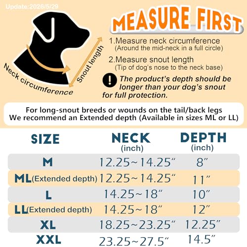 Soft Dog Cone (Black / XL(Neck:18.25-23.25"))