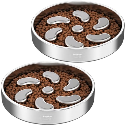 Slow Feeder Dog Bowl (Spiral-2Pack / L 3~3.5Cups)
