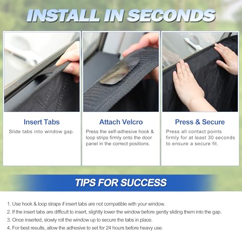 Car Door Protector for Dogs (Black / L)