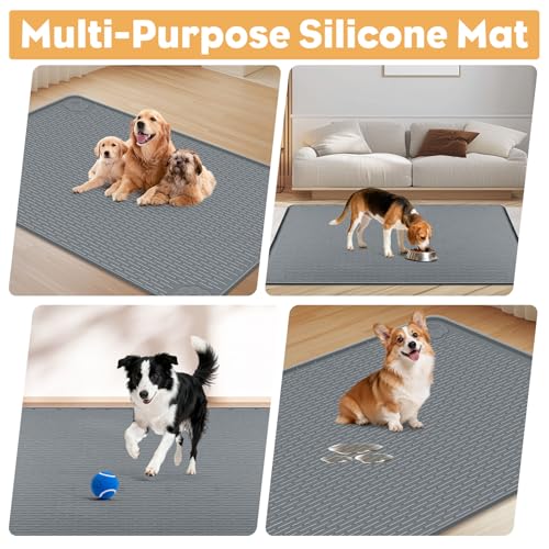 57" x40" Pee Pad Holder for Dogs Puppy Pad Holder Dark Gray (57" x40"Dark Gray)