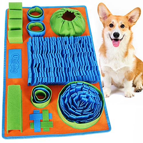 Snuffle Mat for Dogs (Blue Green Orange)