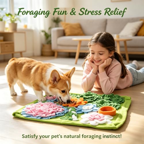 Snuffle Mat for Dogs (19.3"L x 19.3"W)