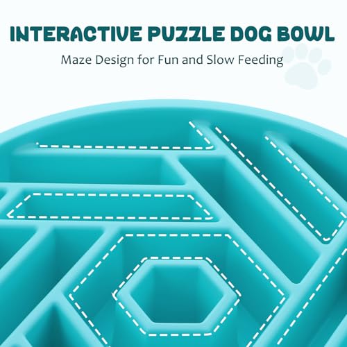 Slow Feeder Dog Bowl (sky blue)