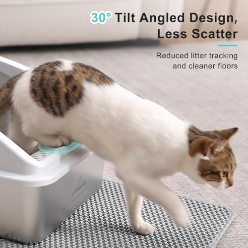 Stainless Steel Litter Box (Silver Grey / X-Large)