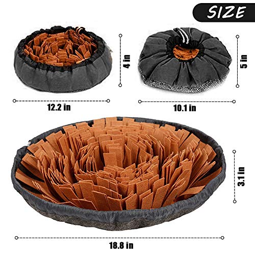 Pet Snuffle Mat for Dogs (brown)