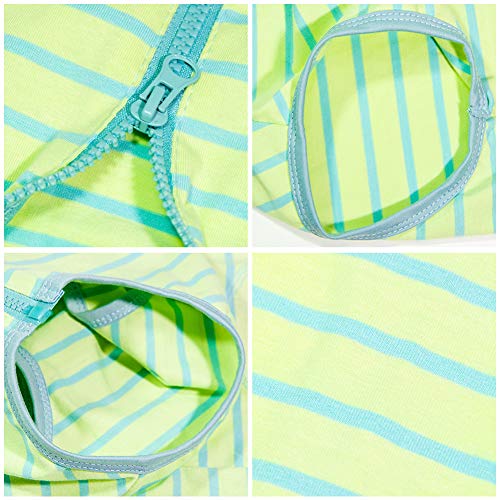Dog’s Recovery Suit Post Surgery Shirt for Female Male Dog (3xl / green stripe)