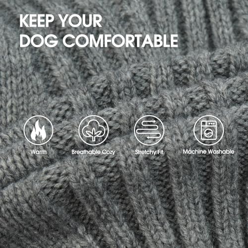 XL Dog Sweater (Light Grey / X-Large)