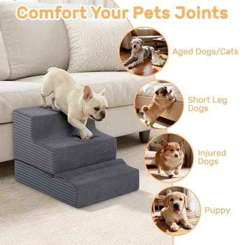 Dog Stairs for Small Dogs (15.7 X 24 X 18 In)