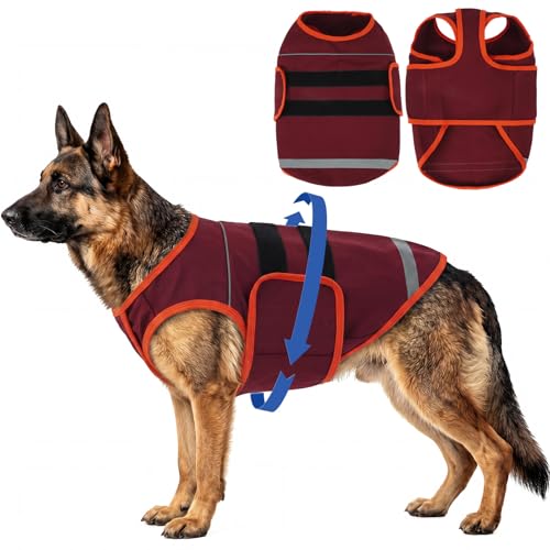 Small Dog Anxiety Vest (Red / S(Chest: 20.5 inch))