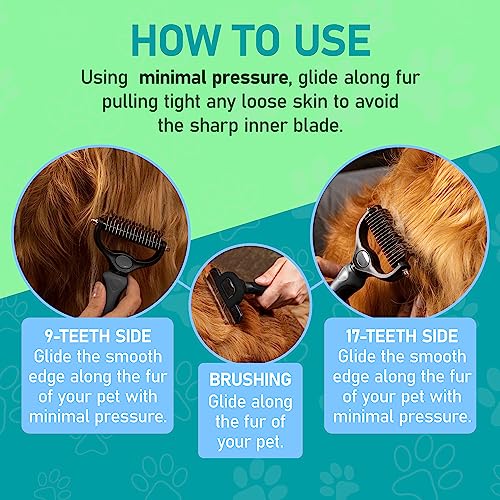 Pet Grooming Brush (Gray / Large)