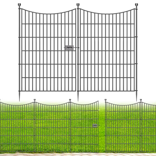 No Dig Dog Fence Outdoor for Yard with Gate (40 in(H) X 23.6 ft(L))