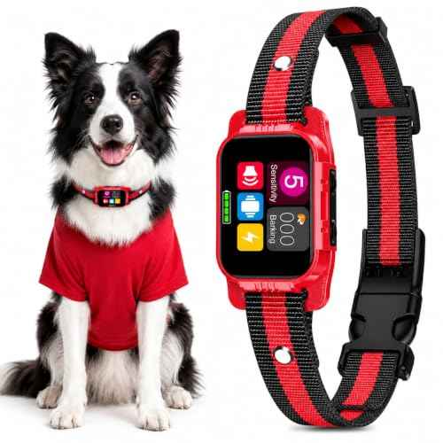 Smart Dog Bark Collar (Red)