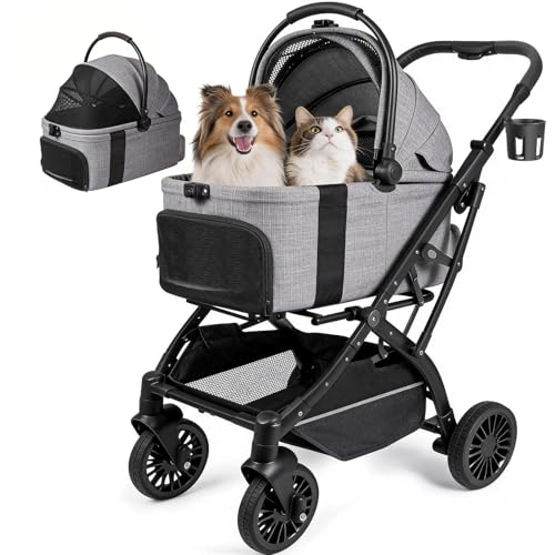 Small Dog Stroller (GREY)