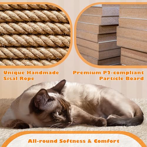 Cat Tower 70.5in Cat Tree for Indoor Cats (70.5in / Beige)