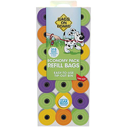 Dog Poop Bags (Multi-Color / 315 Count (Pack of 1))
