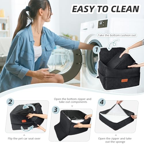 Small Dog Car Seat (Black)