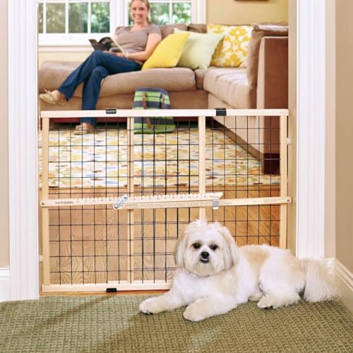 Wire Mesh Dog Gate (26.5"-42" Wide, 23" Tall)