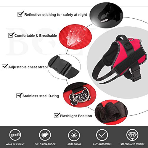 Dog Harness No (Large (Pack of 1) / Red)