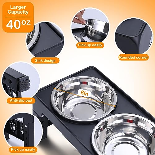 Elevated Dog Bowls (Black)