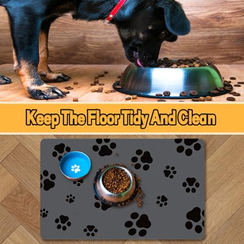 Pet Feeding Mat (Dark Gray-JY / 12"×20")