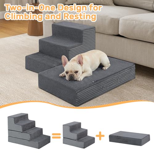 Dog Stairs for Small Dogs (15.7 X 24 X 18 In)