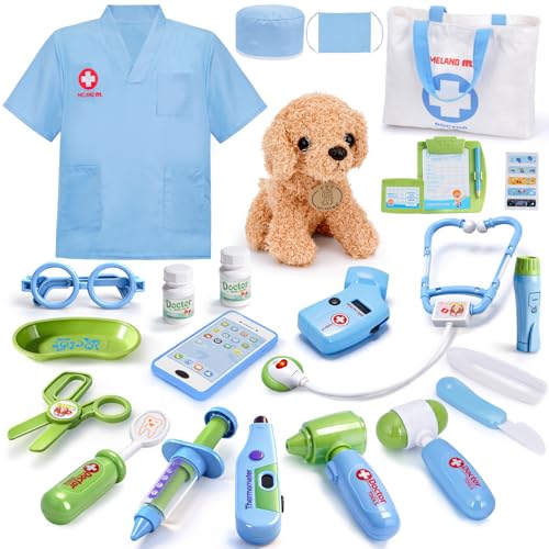 Doctor Kit for Kids with Puppy (Blue with Doll)