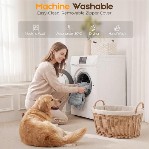 Orthopedic Dog Bed for XL Dog (Grey / 41"x27"x4")