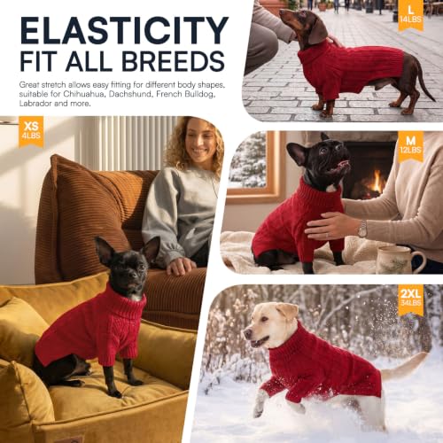 XSmall Dog Sweater (X-Small / Red)