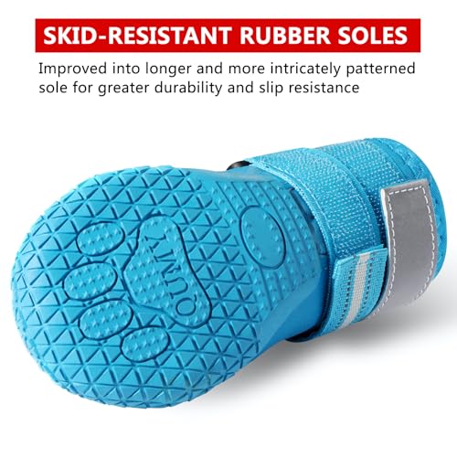 Dog Shoes for Hot Pavement (Size 2: 1.9''x2.4''(W*L) (Pack of 4))