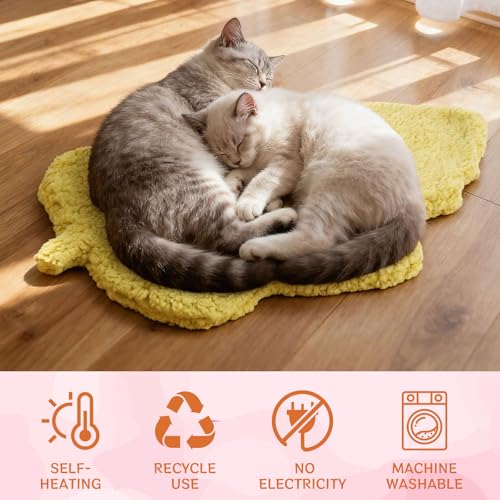3Pack Self Warming Pet Bed Leaf Pad (Mixed Colors / Small-16"x20")