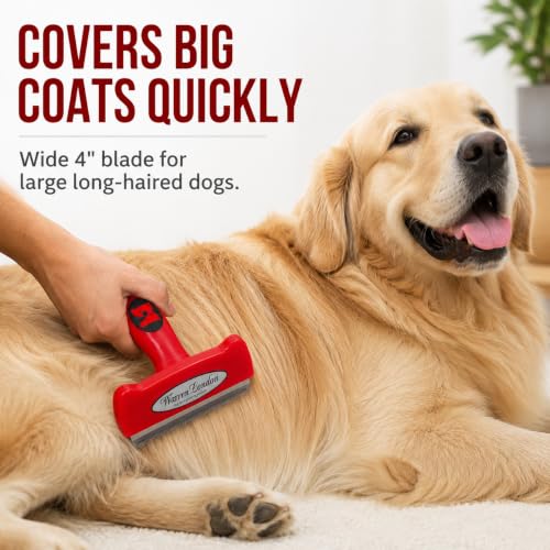Deshedding Brush for Large Long Hair Dogs (Long Hair | Large)