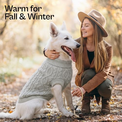 Unisex Dog Sweaters (XL / Cable Knit Gray)