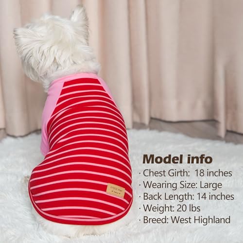 2Pack Dog Sweater with Sleeves Fleece Shirt for Medium Dogs (X-Large (30-50lbs) / 10# Pink)
