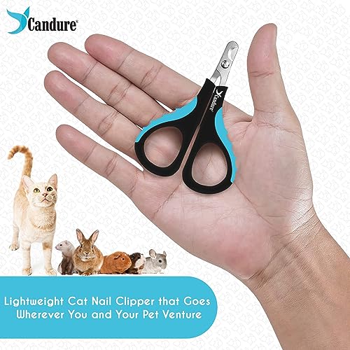 Cat Nail Clipper Stainless Steel Cat Claw Trimmers for Rabbits (Darkblue / Small pets)