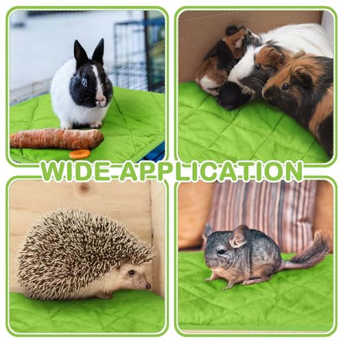4 Pack Self Heating Cat Pad Self Warming Dog Mat Reflects Body Heat Extra Warm Thermal Pet Pad Washable Dog Cat Bed Crate Bed Mat Blanket (16 x 20 Inch / Green)