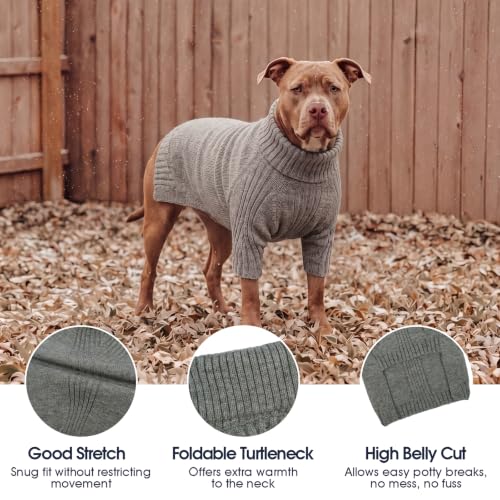 XXL Dog Sweater (Light Grey / XX-Large)