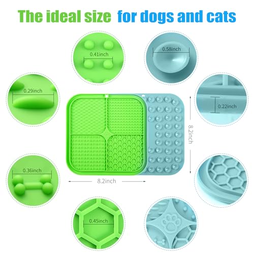 Lick Mat for Dogs (3pack / Cyan, Purple, Green)