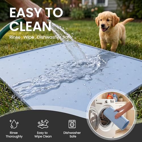 Silicone Pet Feeding Mat (blue / 26*26)