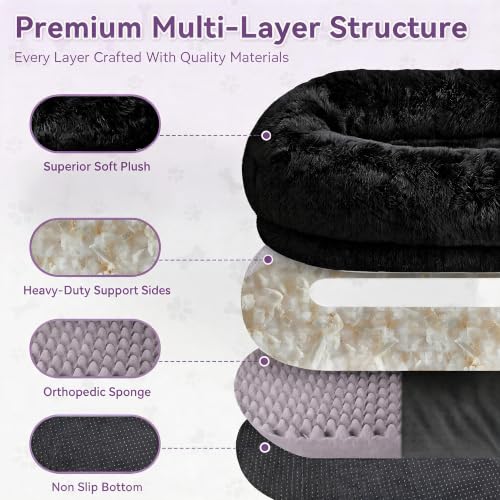 Human Dog Bed (Black)