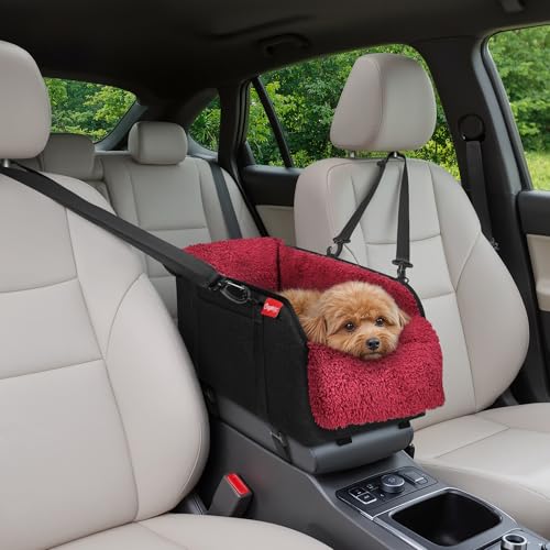 Center Console Dog Car Seat for Small Pets to 11lbs