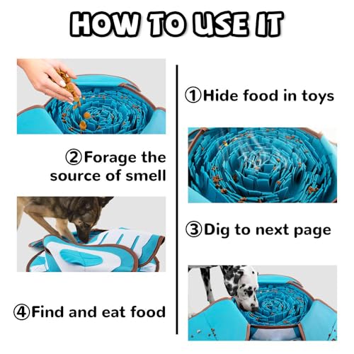 Pet Snuffle Mat for Dogs (blue)