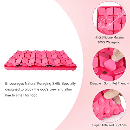 Snuffle Mat for Dogs (M-8"X13" / Pink-M)